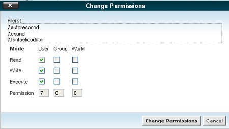 change permission