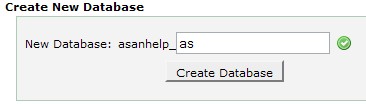 create new database